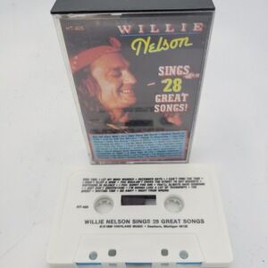 Willie Nelson Sings 28 Great Songs RARE CASSETTE TAPE 1989